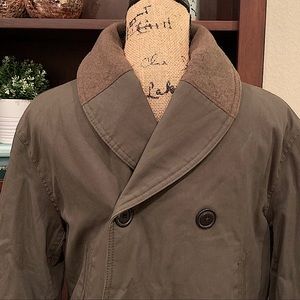 GAP Men’s Field Coat Medium Khaki Green Canvas